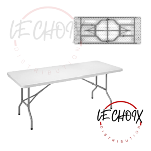 Table pliable rectangulaire